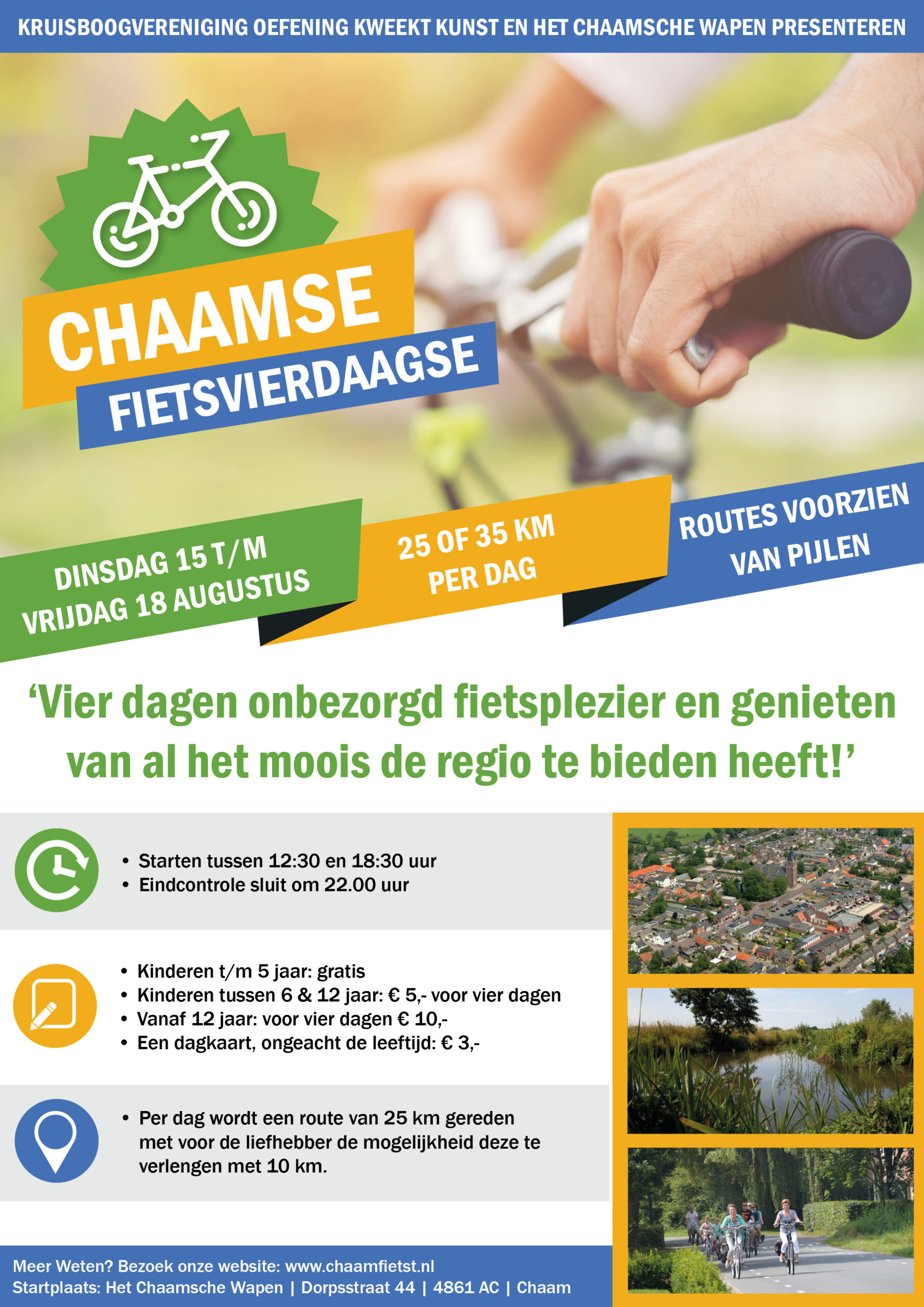 Chaamse Fietsvierdaagse in Chaam Toerisme De Baronie