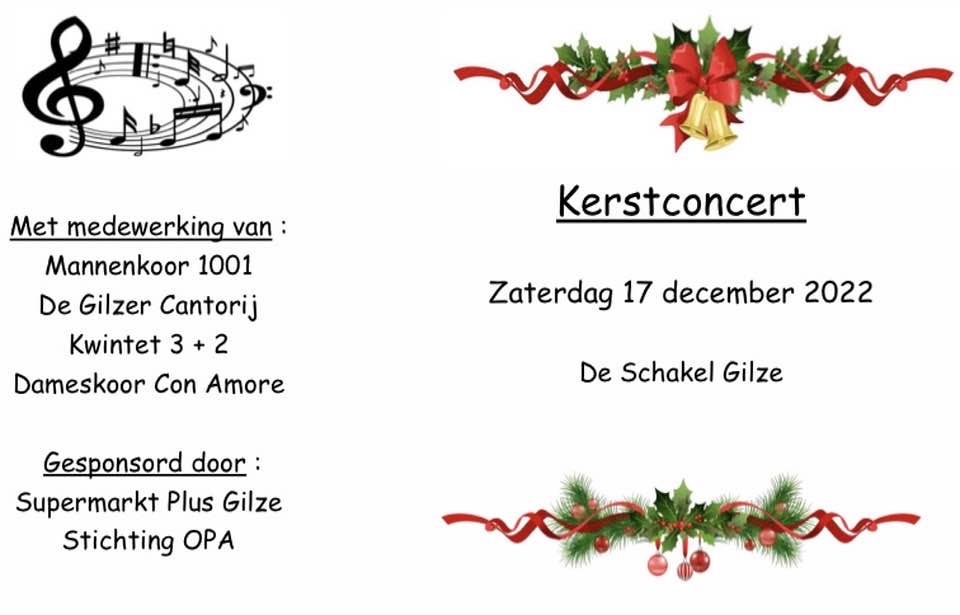 Kerstconcert in de Schakel in Gilze Toerisme De Baronie